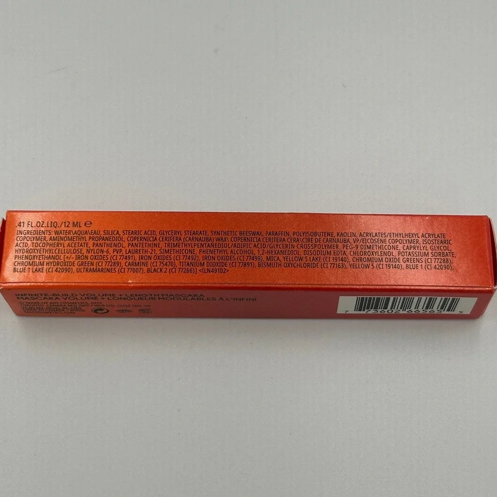 MAC MACStack Mascara Womens 12ml Black New Infinite Build Volume Length